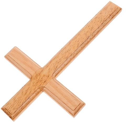 Zerodeko Adorno de Pared con Cruz de Madera de 30 Cm Colección Cristiana Cruz Religiosa