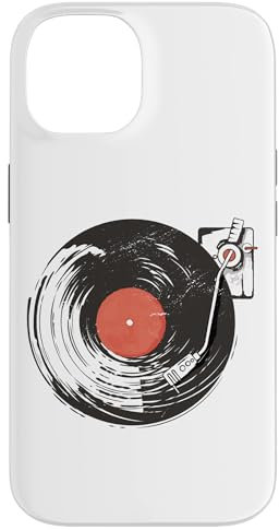 Coque pour iPhone 14 Musicien en vinyle DJ Table tournante Producteur de musique