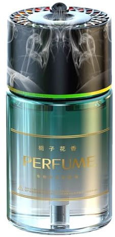 Difusor para ambientador de coche – tecnología nano spray de 160 ml, pantalla de luz LED integrada | Humidificador de aire con tecnología de atomización nano, perfume interior automovilista