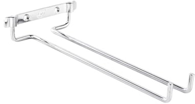 MERRYHAPY Portavasos tazas estante moderno copas de vino acanaladas colgante almacenamiento de vino industrial botelleros de pie mostrar botelleros de pared bastidor al revés Plata