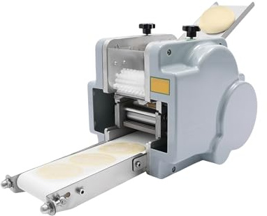 CRYBY Dumpling Wrapper Maker, 140W Automatic Dumpling Skin Processing Machine 5 Levels Dough Wrapper with Mold, Commercial Dumpling Wrapper Roller Machine Pastry Sheet Presser Chaos Skin Machine