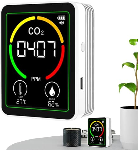 Misuratore a Qualità 'Aria,Termoigrometro Digitale per Temperatura e Umidità,Monitoraggio a Qualità 'Aria Domestica - per Casa Camera da Hotel Ufficio Scuola Ospedale