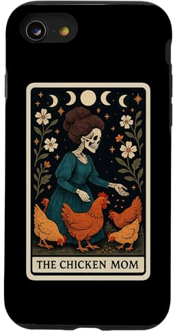 The Chicken Mom Hen Mama Chicken Mom Carte de Tarot pour la fête des mères Coque pour iPhone SE (2020) / 7/8