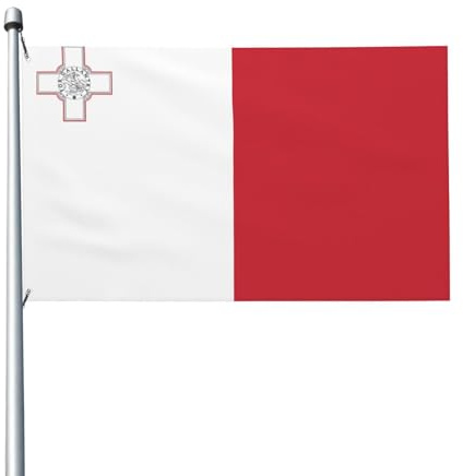 Bandiere decorative per feste su entrambi i lati, bandiera di Malta stampata per interni ed esterni, con occhielli per appendere