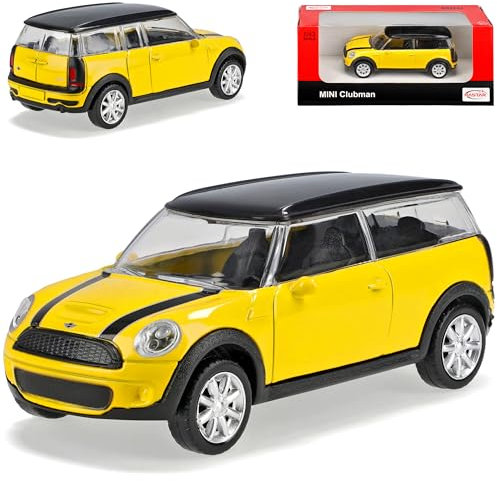 rastar Mini Cooper S Clubman Gelb 1/43 Modell Auto Modellauto