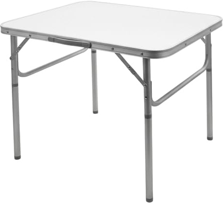 Spetebo Aluminium camping fällbord mycket lätt – 75 x 55 cm – höjdjusterbart från 25 till 59 cm aluminium campingbord