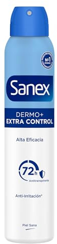 Sanex pH Balance Dermo Extra Control, Desodorante Hombre o Mujer, Desodorante Spray, 200ml