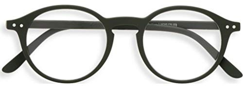 IZIPIZI Shape D Lesebrille +3 Dioptrie aus Kunststoff in der Farbe Khaki Green, Maße: 14,2cm x 13,8cm x 4,8cm, LMSDC25_30