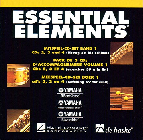 ESSENTIAL ELEMENTS MITSPIEL-3er CD-SET zu BAND 1 - enthält CD 2, 3, 4 passend arrangiert zur gleichnamigen Notenausgabe [Noten/Sheetmusic] aus der Reihe: YAMAHA BLÄSERKLASSE
