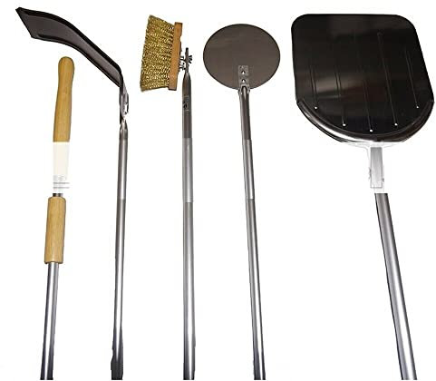 KIT PALE PER PIZZA FORNO A LEGNA 4 PEZZI con remo - set pala PIZZE FORNI