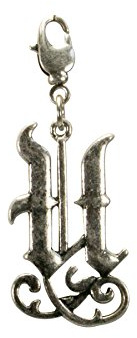 Alpenflüstern Anhänger Trachten-Buchstabe A-Z Alphabet als Initialen oder Monogramm für Charivari oder Trachtenkette (antik-silber-farben) AAH129
