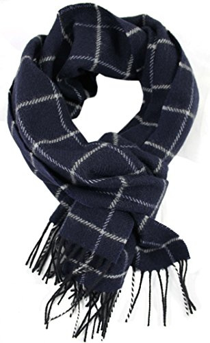 Rotfuchs Winterschal Herrenschal Karo modisch mehrere Farbstellungen 100% Wolle (Merino) 180 x 30 cm