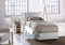 Talamo Italia Letto contenitore Singolo Veronica, Made in Italy, Testata e rivestimento in tessuto, Apertura frontale, adatto per materasso cm 80x190, Bianco