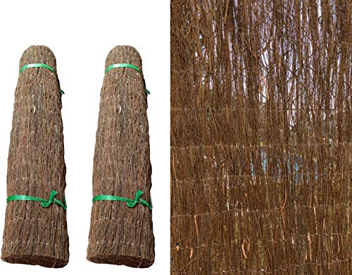 PAL | Rollo Brezo Natural Color marrón Oscuro. Rollo Brezo ecológico 1,5 m Altura por 3 m Longitud (2- Rollos Brezo)