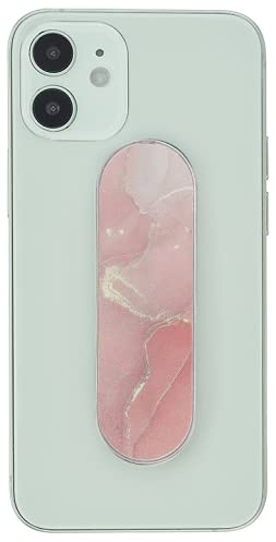 MOMOSTICK - DAS ORIGINAL! Smartphone Fingerhalter - Handyhalter - Handy Ring Halter - Handy Ring Halter (Marmor Serie - Rot)