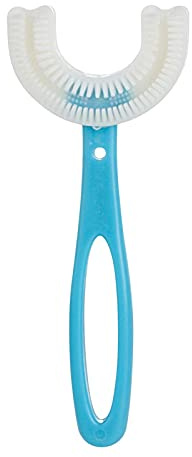 Cepillo De Dientes De Boca Entera En Forma De U,Cepillos De Dientes Manuales Para Niños,cabezal De Cepillo De Silicona De Grado Alimenticio,cepillo De Dientes De Limpieza Oral De 360 ° 6-12 Años