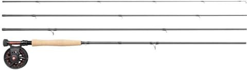 Greys Fin Euro Nymph 11' 3wt Fly Rod and Reel Combo, 4-Piece Graphite Rod, Large Arbor Disc Drag Fin Reel