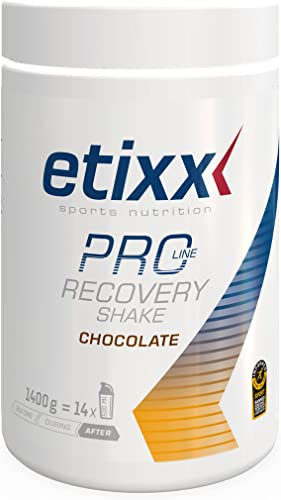 Etixx Recovery Shake Pro Line - Saveur Chocolat, 1400G - Shake de Récupération Post-Entraînement pour Réparation Musculaire et Reconstitution d'Énergie