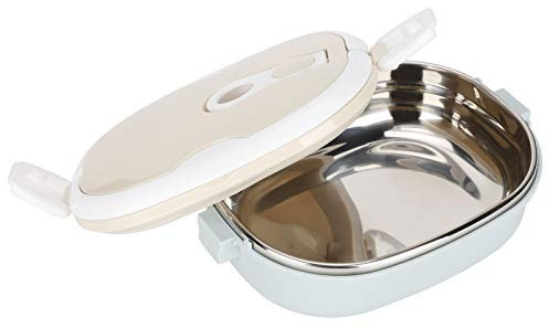 Porta Pranzo Termico, Contenitori per Alimenti Caldi Isolati Termicamente, Contenitore Termico per Alimenti Isolato in Acciaio Inossidabile, Scaldavivande Portatile per Studenti Accessori (Monostrato)