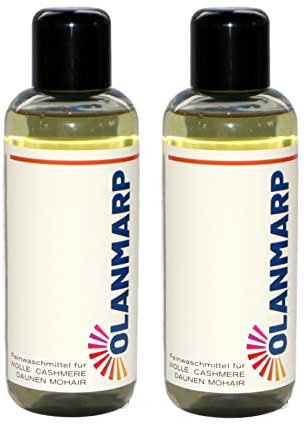 Olanmarp Feinwaschmittel Wollwaschmittel Konzentrat - Waschmittel flüssig für Wolle,Angora,Alpaka,Daunen,Mohair (480 ml, ohne Wäschenetz)