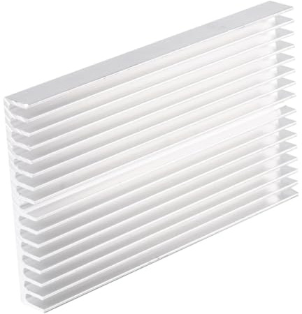 Aluminium Kühlkörper, 100x60x10mm DIY Kühler Aluminium Kühlkörper Chip Kühlkörper Heatsink Kühlflosse CPU Kühler PC Kühlkörper Diffusion Cooling Fin für IC LED Leistungs transistor Elektronischer Chip