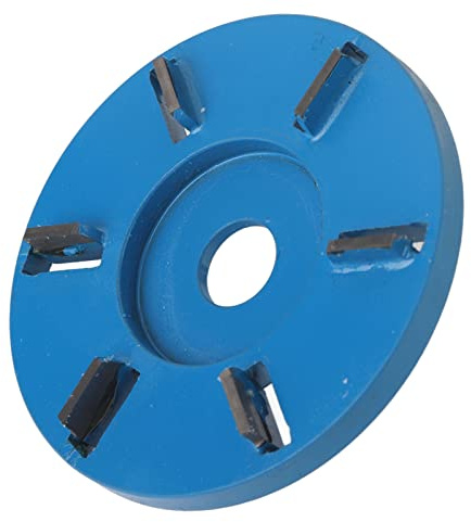 Amoladora de Tocones, Amoladora Angular de Acero con Disco para Tallar Madera de 6 Dientes para Carpintería, 3,5 Pulgadas (Espada plana)