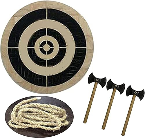 Dartscheibe, Zielscheiben-Set Aus Holz, Dart- Und Axtspiel, Zielscheibe, Darts, Wurfaxt, Paulownia, Runde Scheibe, Auch for Wanddekorationsanhänger Verwendbar
