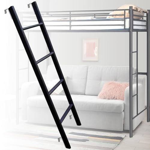 Scaletta di ricambio in metallo per letto a castello, con gancio, per dormitorio e camper, altezza 150 cm