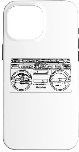 Old School Rap Ghettoblaster Retro Stil 80er Hiphop Musik Hülle für iPhone 16 Pro Max