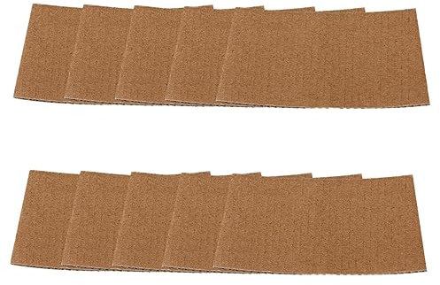 CALLARON 50stücke Flaschenhülle Aus Wellpapier Vielseitige Tassenhülle Kaffeetassenhülle Outdoor-tassenschutz Flaschenversorgung Rutschfest Hitzebeständig Tischdekoration Schutz Und