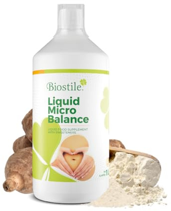 Biostile Liquid Micro Balance – Flüssiges Präbiotikum mit Arabinogalactan, Inulin und Betaglucan für eine gesunde Darmflora