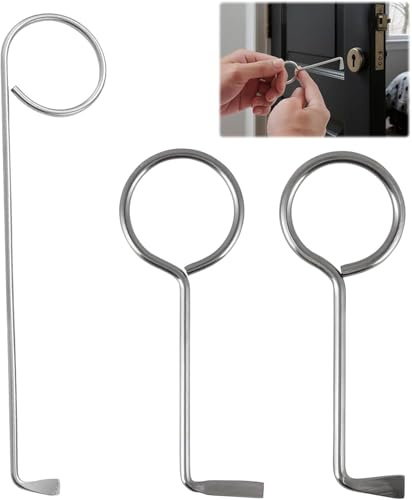 Oiieco 3 Stück Profi Dietrich Set, Buntbartschlüssel Universal,Öffnet nahezu jede Tür,Türöffnungswerkzeug, Universalschlüssel für Zimmertüren, Zimmerschlüssel Türöffnungswerkzeug Bunt Bart