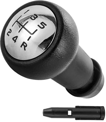 Xibao Pommeau de Levier de Vitesse de Voiture,Pommeau de Levier de 5 Vitesses,Tête de Bouton de Levier de Voiture,Compatible avec les Modèles 106 207 301 307 308 407 408 508 3008 1007 C2 C3 C4