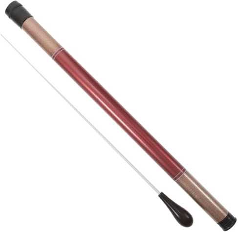 2 Stück Holz Dirigentenstab für Orchesterleitung und Musikdirigenten | Schwarz Braune Griffe, Leichtes Format, für Lehrer und Studenten im Konzertzubehör Zufällige Farbe