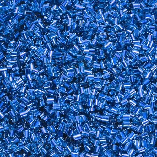 PATIKIL Cuentas De Paja Tubo, 70 g Cuentas De Plástico Blandas 3D Para Relleno De Vaso De Lodo Cristal DIY Kit De Arcilla Suministros Para Manualidades Hechas A Mano, Azul Oscuro