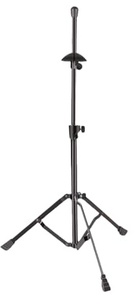 Soporte para trombón, soporte para trombón portátil - hierro + ABS diseño triangular con ajuste de altura telescópico para lecciones, conciertos, transmisión en, estudio de grabación, escenario