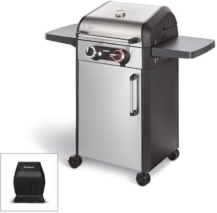 Enders® Elektrogrill eFlow Pro 2 Turbo Standgrill, 3.000 W, TURBO ZONE™ & SWITCH GRID™, Grillwagen mit Grillhaube, Warmhalterost, 1.950 cm², inkl. Premium Wetterschutzhülle