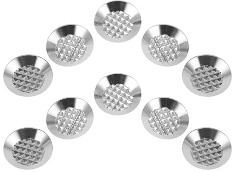 HOMSFOU 10 Pièces Clous pour Bande Podotactile en Acier Inoxydable Argenté, Résistants la Corrosion, pour Installation Extérieure sur Trottoirs et Dalles, Améliorant L'accessibilité