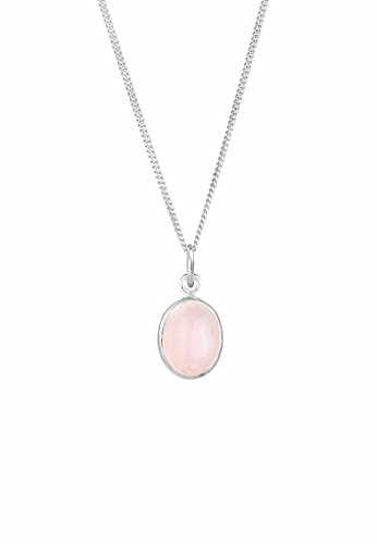 Elli Collier Femme Quartz Rose - (925/1000) Argent