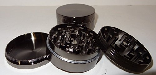 Herbs Metal Grinder 3 Parts 50MM with Sharp Diamond Teeth (Grey)