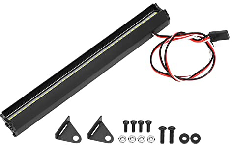 Universal Dachleuchte, Super Helle LED Lichtleiste, RC Car Crawler Zubehör, Dach LED Dach-Lampe Scheinwerfer für 1/10 1/8 RC HSP CC01 4WD Axial SCX10 Modellauto