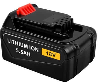 iPrize 18V 5500mAh Li-ion Ersatzakku für Black Decker BL2018 BL2018-XJ BL1518 BL4018 LB20 LBX20 LBXR20 LBXR2020-OPE LBXR20B-2 LB2X4020