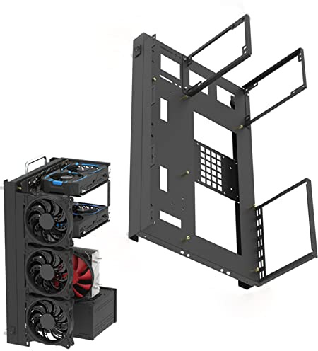 Facynde Set Telaio all'aperto per banco Prova PC - Custodia per PC da Gioco ATX ATX,Rack per Chassis con Telaio in Alluminio Aperto con overclock Verticale, buona dissipazione del Calore