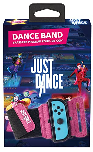 Subsonic Just Dance 2023 officiell - Dance Band - JoyCon-kontrollarmband, justerbart elastiskt armband med plats för Nintendo Switch Joy-Cons