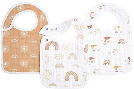 aden + anais™ snap bibs 3 pack cotton muslin jungle jam (Keep rising)