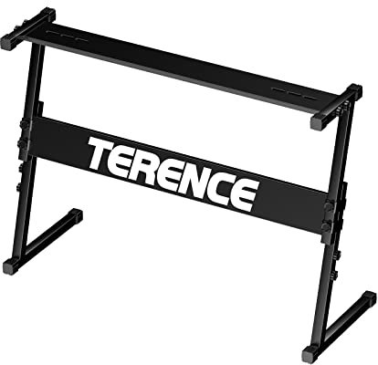 TERENCE Keyboard Ständer Z-Stil Klavierständer Verstellbar Höhe 52-86cm