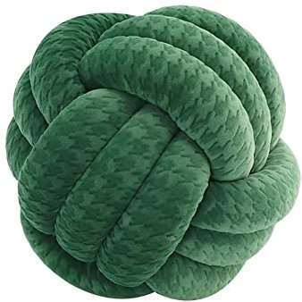 VFDC Knotenkissen, Couchkissen, Sofa Deko Zierkissen, Rund Knoten-Ball für Couch, Grün, 20cm