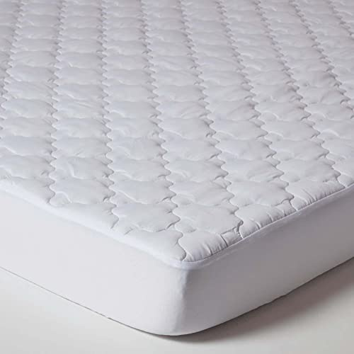 HOMESCAPES Premium Matratzenschoner 180x200 cm – gepolsterte Matratzenauflage Soft Touch, Matratzenschutz mit Spannumrandung & Peach-Skin-Oberfläche, Oeko-TEX, waschbar & hypoallergen