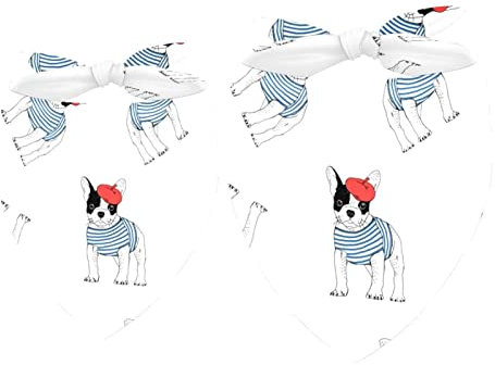 Hundehalstuch, französische Bulldogge, Mädchen, Jungen, Lätzchen, Hundeschal, Zubehör für kleine, mittelgroße und große Hunde, Welpen, Katzen, Haustiere, 2 Stück