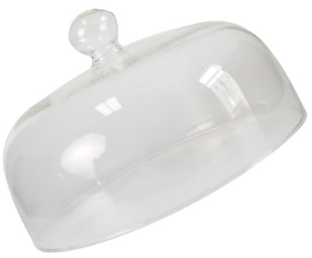 BESTonZON 1 Pc Cubierta De Alimentos Para Microondas Cubierta De Vidrio Para Microondas Domo De Pantalla Transparente Campana De Cúpula De Cristal Vidrio Redondo En Forma De Campana Cubrir